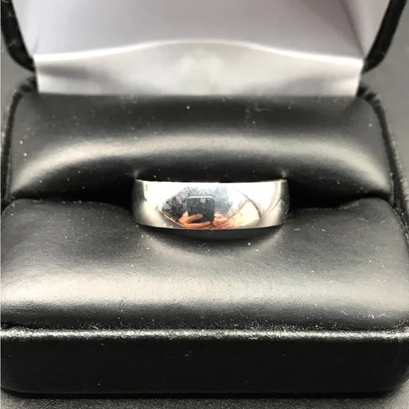 925 Sterling Silver wedding Band Ring size 10 - Picture 3 of 13